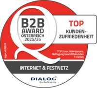 Logo B2B Award Österreich Top Kundenzufriedenheit
